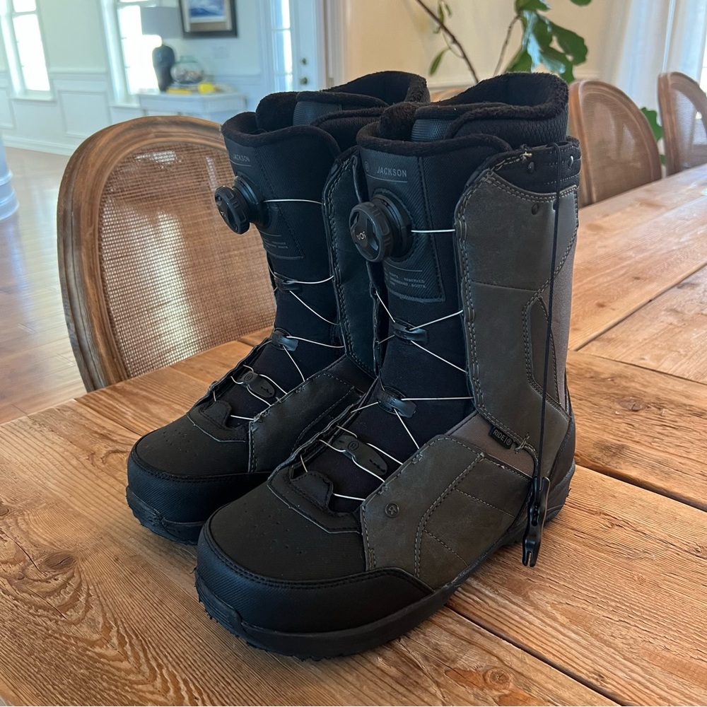Ride Jackson Boa Snowboard Boot, Mens, Black & Charcoal, Size 11